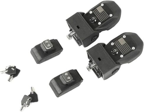 زوج من قفل غطاء محرك السيارة المصيد W/Lock JLU 2PCS/مجموعة لجيب للمصارع 2020-2023 لـ Wrangler 2018-2023 Black TCZ12019123031 in Kuwait