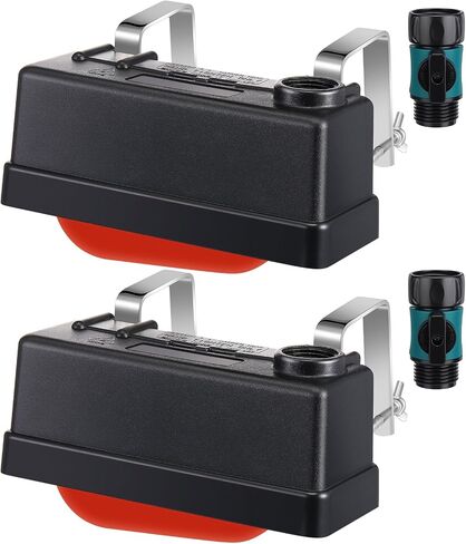 2 Set Water Tank Float Valve with 3/4" Hose Connector Automatic Water Level Control Float Valve for Farm Livestock Horse Pool Aquariums Hydroponics and Livestock Waterer in Saudi Arabia