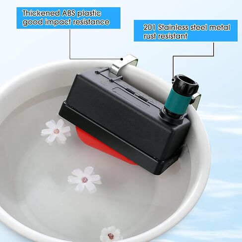 2 Set Water Tank Float Valve with 3/4" Hose Connector Automatic Water Level Control Float Valve for Farm Livestock Horse Pool Aquariums Hydroponics and Livestock Waterer in Saudi Arabia