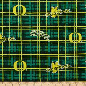 NCAA Oregon Ducks Logo Green, Fabric by the Yard in Kuwait