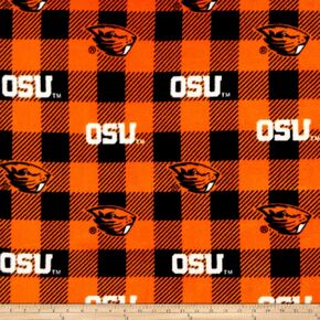 NCAA Oregon State Beavers Buffalo Plaid Fleece ، النسيج من الفناء in Saudi Arabia