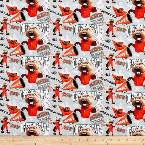 Sykel Enterprises NCAA Oregon State Collegiate Mascot Multi ، Fabric by the Yard in Saudi Arabia