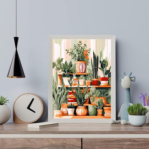 طلاء Arttoplus hummingbird بواسطة أرقام أرقام للبالغين الطلاء المبتدئين بالطيور حسب عدد القماش للبالغين ، لوحة زيتية DIY بأرقام للبالغين للهدية ديكور جدار المنزل (16x20inch) in Kuwait