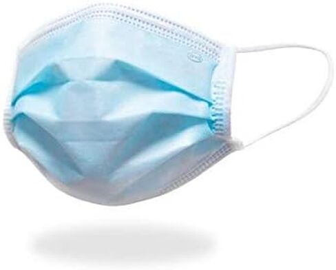 BYD CARE Single Use Disposable 3-Ply Face Mask, Daily protection for men and women for Home, Office, School, Restaurants, Gyms, Outdoor and Indoor, Box of 50 PCs in Saudi Arabia