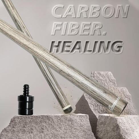 Okhealing 100 ٪ ألياف الكربون عمود تقنية سوداء من تجمع الجهة الأمامية للبليارد لعب/كسر/سنوكر رمح مع رغوة- 737 مم ، 745 مم ، 765 مم (دبوس شعاعي ، 12.5 * 21.3 * 736.6) in Saudi Arabia