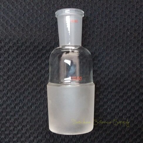 Glass Reducing Adapter from 55# 55/50 Male to 24# 24/40 Female,Lab Glassware in Saudi Arabia