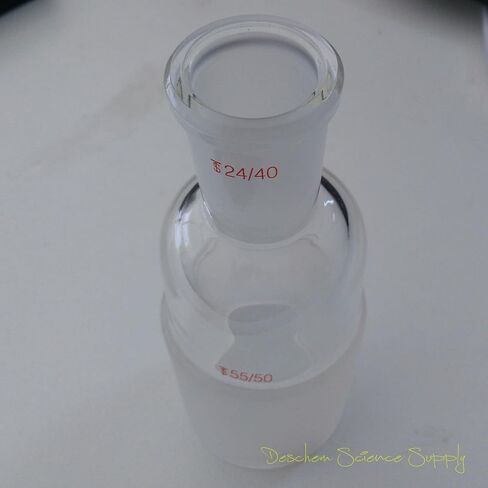 Glass Reducing Adapter from 55# 55/50 Male to 24# 24/40 Female,Lab Glassware in Saudi Arabia