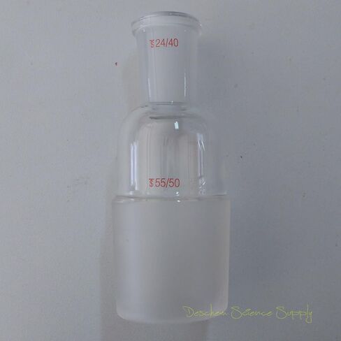 Glass Reducing Adapter from 55# 55/50 Male to 24# 24/40 Female,Lab Glassware in Saudi Arabia