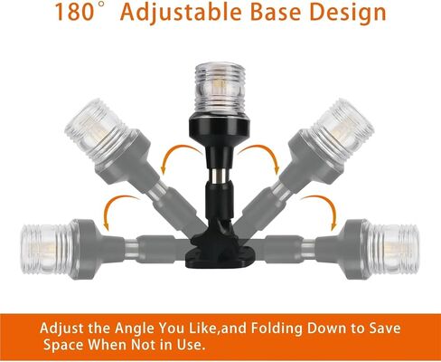 LED أضعاف ضوء المرساة ، مصباح إشارة الإبحار ، وملحقات اليخت القارب ، 12-24V (12 بوصة) in Kuwait