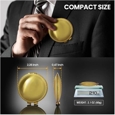 Metal Wick Lighter, Pure Copper Lighter, Retro Lighter, Automatic Ignition Tubular Lighter, Recyclable Lighter Oil, Antique Kerosene Lighter, Suitable for Men and Women as Gifts(Brass) in Saudi Arabia