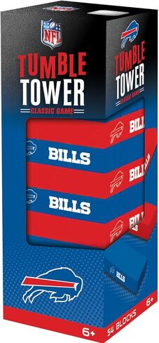 MasterPieces Game Day - NFL Buffalo Bills - Officially Licensed Tumble Tower, Real Wood Blocks in Saudi Arabia