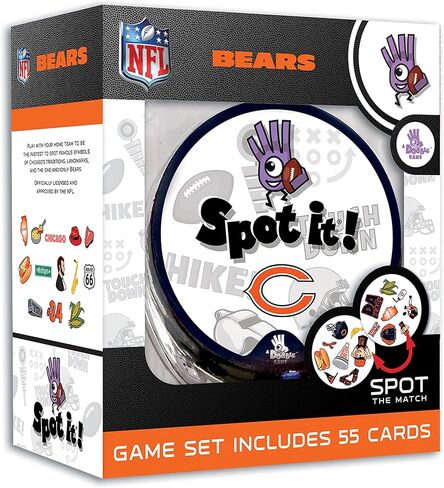 MasterPieces Game Day - NFL Chicago Bears Spot It Game For Kids, Adults, and Family in Saudi Arabia