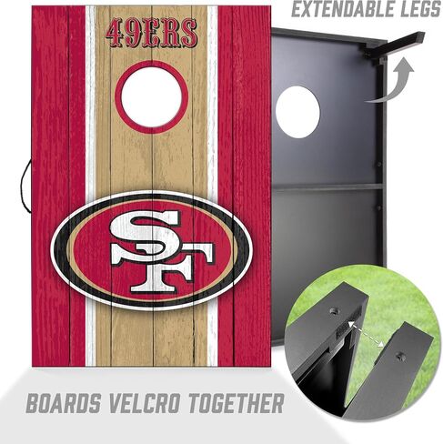 YouTheFan NFL 2' x 3' Portable Cornhole Game with Logo Bags in Saudi Arabia