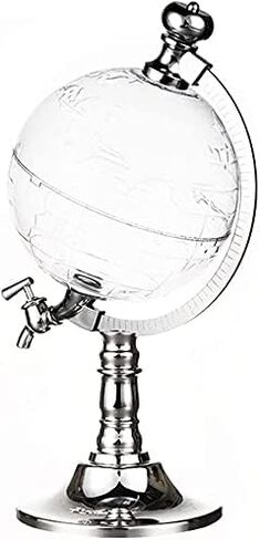 DISTENS DISTENSER BEERE DOFENSER ، BEER BARREL BEER BEAVERT TORE 1L Creative Ball Dispenser Beer Beverage Dispenser Spout Beer Dispenser (Silver 15x15x33cm) in Saudi Arabia