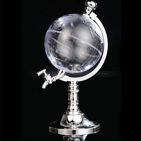 DISTENS DISTENSER BEERE DOFENSER ، BEER BARREL BEER BEAVERT TORE 1L Creative Ball Dispenser Beer Beverage Dispenser Spout Beer Dispenser (Silver 15x15x33cm) in Saudi Arabia