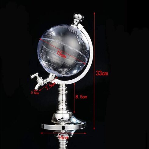 DISTENS DISTENSER BEERE DOFENSER ، BEER BARREL BEER BEAVERT TORE 1L Creative Ball Dispenser Beer Beverage Dispenser Spout Beer Dispenser (Silver 15x15x33cm) in Saudi Arabia