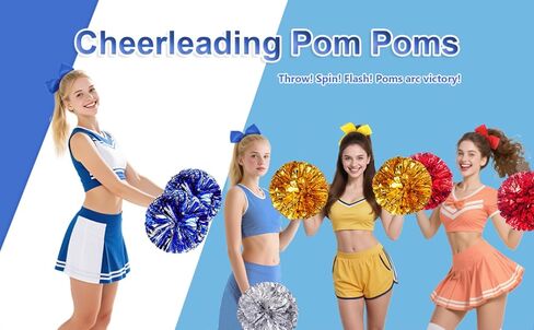 Hlonon 2 PCS POMS POMS و CHEERLEADER Sports Dance Cheer البلاستيك بومس بومس الهتاف للفريق الرياضي هتاف روح الروح in Kuwait