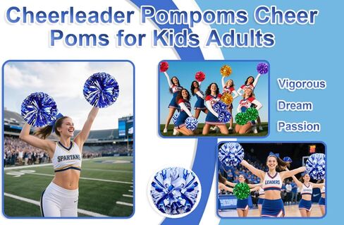 Hlonon 2 PCS POMS POMS و CHEERLEADER Sports Dance Cheer البلاستيك بومس بومس الهتاف للفريق الرياضي هتاف روح الروح in Kuwait