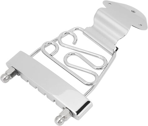 aqxreight 6 String Guitar Trapeze Tailpiece Metal Guitar Bridge for Archtop Jazz Guitars Bass Trapeze Performance Accessories Tailpiece (Silver) in Saudi Arabia
