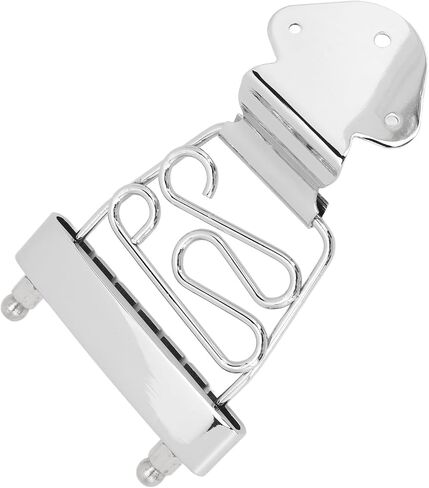 aqxreight 6 String Guitar Trapeze Tailpiece Metal Guitar Bridge for Archtop Jazz Guitars Bass Trapeze Performance Accessories Tailpiece (Silver) in Saudi Arabia