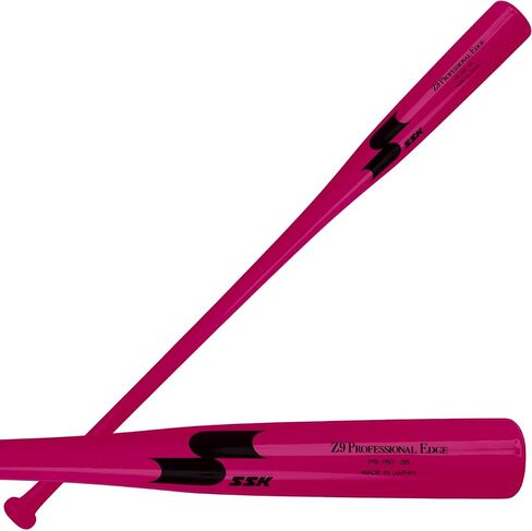 SSK Z9 Professional Edge Coaches Wood Fungo BAT 33 "35" 37 " - Baseball & Softball - 60 Day Prunky (Pink/Pink/Black ، 37") in Saudi Arabia