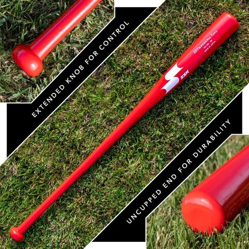 SSK Z9 Professional Edge Coaches Wood Fungo BAT 33 "35" 37 " - Baseball & Softball - 60 Day Prunky (Pink/Pink/Black ، 37") in Saudi Arabia