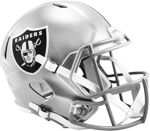 Las Vegas Raiders الحالي الجديد Riddell Speed ​​Replica خوذة كرة قدم كاملة الحجم - خوذات NFL المتماثلة in Saudi Arabia