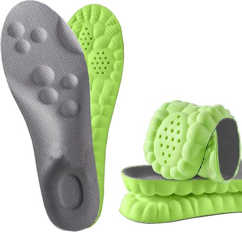 2 أزواج من النعال السحابية 4D للرجال نساء ، 4D سحابة التكنولوجيا الناعمة Super Soft ، 4D النعال السحرية المرنة القوس القوس الممتصة الصدمة (الأسود ، الولايات المتحدة الرجال: 10.5-11/النساء: 11.5-12) in Kuwait