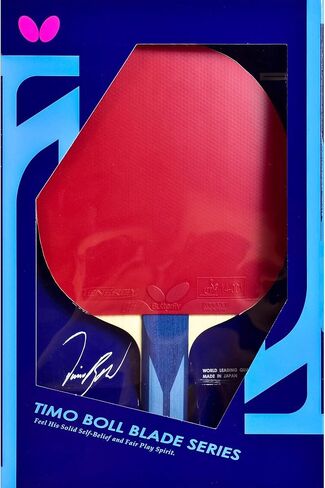 Butterfly Timo Boll ALC Blade & Tenergy 05 Rubber Shakehand Table Tennis Racket - Pro-Line Series - Comprised of Our Most Popular Blade and Rubbers - Recommended for Aspiring Professional Players in Saudi Arabia