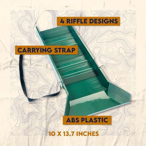 SE 30" Lightweight Green Sluice Box with Shoulder Strap and Carabineers for Gold Panning - GP-SB32 in Saudi Arabia