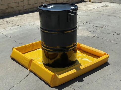 Sandbaggy 4 ft x 4 ft Portable Spill Containment Berm - Flexible, Collapsible - Temporary and Secondary Containment - 130 Gallon Capacity (1, 4 ft x 4 ft) in Saudi Arabia