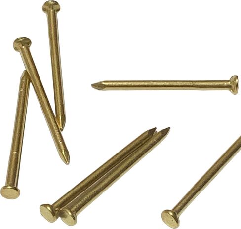 Brass Nails - Pure Brass Fastening Nails. Commonly used in high-end places like villas, wooden boards, temples (80pcs22mm) in Kuwait
