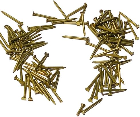 Brass Nails - Pure Brass Fastening Nails. Commonly used in high-end places like villas, wooden boards, temples (80pcs22mm) in Kuwait