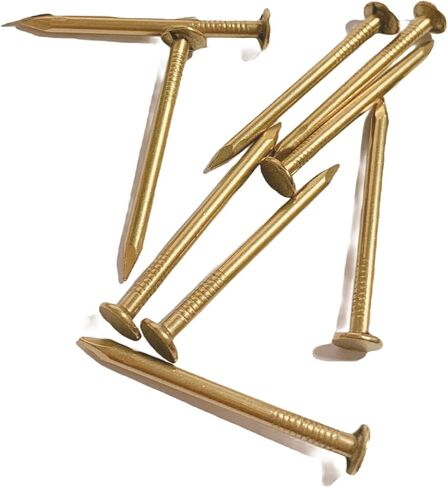 Brass Nails - Pure Brass Fastening Nails. Commonly used in high-end places like villas, wooden boards, temples (80pcs22mm) in Kuwait