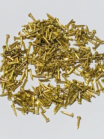 Brass Nails - Pure Brass Fastening Nails. Commonly used in high-end places like villas, wooden boards, temples (80pcs22mm) in Kuwait