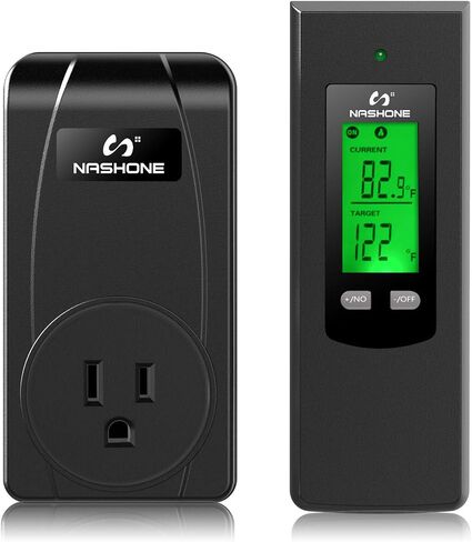 Nashone Wireless Thermostat Socket, Plug-and-Play Wireless Thermostat Socket, Remote Control Outlet with Built-in Temperature Sensor in Saudi Arabia