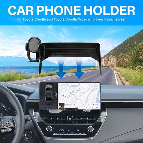 for MagSafe Car Phone Holder for 2019-2025 Toyota RAV4 Accessories, 7/8-Inch Screen Fixed Clip, Magnetic Phone Holder 360° Cell Phone Mount for Toyota RAV4 2025 Accessories in Kuwait