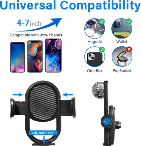 for MagSafe Car Phone Holder for 2019-2025 Toyota RAV4 Accessories, 7/8-Inch Screen Fixed Clip, Magnetic Phone Holder 360° Cell Phone Mount for Toyota RAV4 2025 Accessories in Kuwait