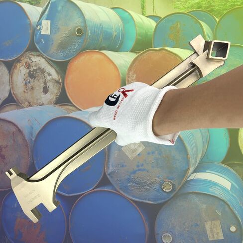 Wedo Non-Sparking Drum Bung Wrchen 15 "، مفتاح أسطوانة غالون لفتح غطاء الزيت Caps Caps ، والبرونز المصنوع من الألومنيوم ، و DIN Standard ، و BAM & FM شهادة in Kuwait