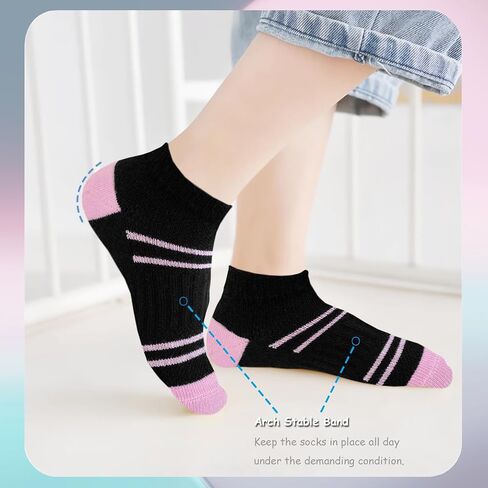 Bemeol Girls Socks 18 أزواج جوارب كاحل للأطفال in Saudi Arabia