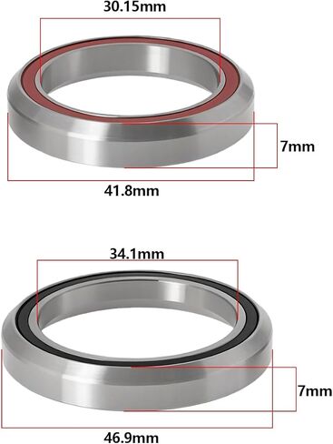 2pcs Headset Bearing MH-P08H7 MH-P22 Compatible with Cannondale Supersix & Evo Compatible with Carbon Synapse Compatible with CAADX Bikes in Saudi Arabia