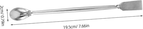 DIYEAH Crucible Cleaning Spoon Stainless Steel Long Handle for Lab Reagents and High-Temperature Applications Precision Sampling Spoon for Chemical Handling in Saudi Arabia