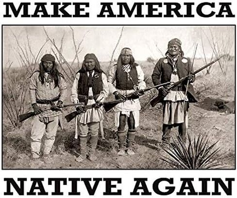Make America Native Again Vinyl Decal Wall Laptop Bumper Sticker 5" in Saudi Arabia