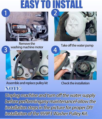 959P3 Washer Idler Lever and Belt kit Replacement for ALLIANCE Laundry Systems Speed Queen SWNYC2HP115TW02 LWN432SP113TW01,Washing Machine Idler Lever and Belt Tensioner Kit Replace 2020782 in Saudi Arabia