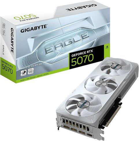 Gigabyte Geforce RTX 5070 Aero OC 12G Graphics Card ، 12GB 192 بت GDDR7 ، PCIE 5.0 ، نظام تبريد Windforce ، GV-N5070AERO OC-12GD فيديو in Kuwait