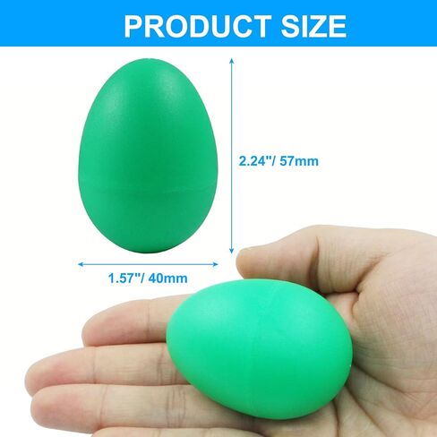 Hordion 14pcs Plastic Egg Shakers Percussion Musical Eggs Maracas Easter Egg for Party Favors Supplies Music Learning in Saudi Arabia