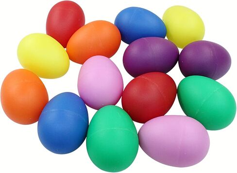 Hordion 14pcs Plastic Egg Shakers Percussion Musical Eggs Maracas Easter Egg for Party Favors Supplies Music Learning in Saudi Arabia