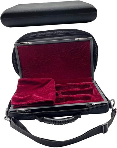 قضية مزمار ، حقيبة مزمار ضد الرطوبة مع حزام قابل للإزالة من الجلود الخفيفة الوزن لحمل الآلات الكلارينيت in Kuwait