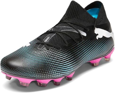 PUMA Womens Future 7 Match Firm GroundArtificial Ground Lace Up Soccer Cleats - Black, Pink - Size 6 M in Saudi Arabia