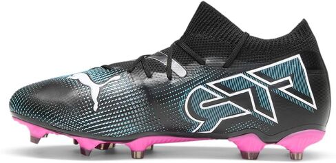 PUMA Womens Future 7 Match Firm GroundArtificial Ground Lace Up Soccer Cleats - Black, Pink - Size 6 M in Saudi Arabia
